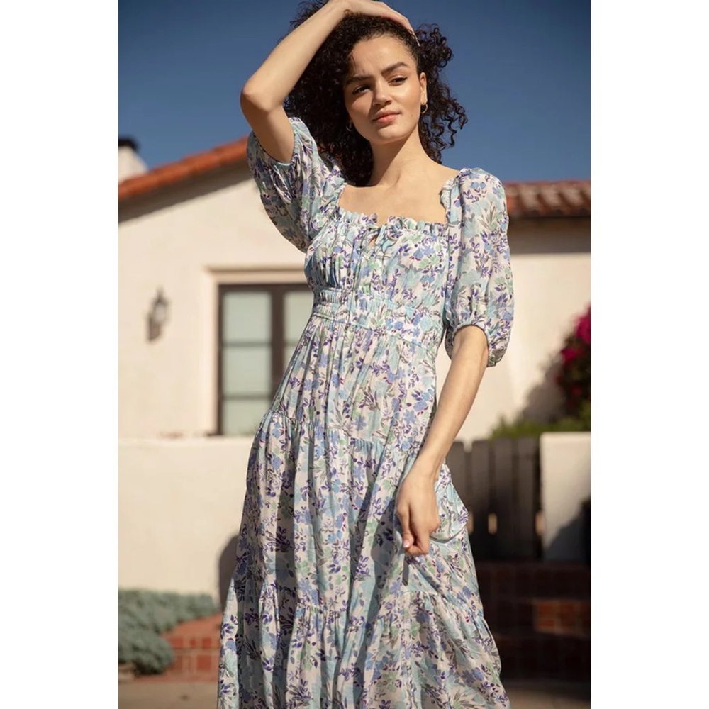 YUMI KIM | Laguna Breeze Ivory Floral Molly Midi Dress